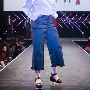 Handmade frayed runway jeans may 2018